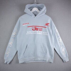 Bershka x Honda Graphic Print Hoodie Blue S
